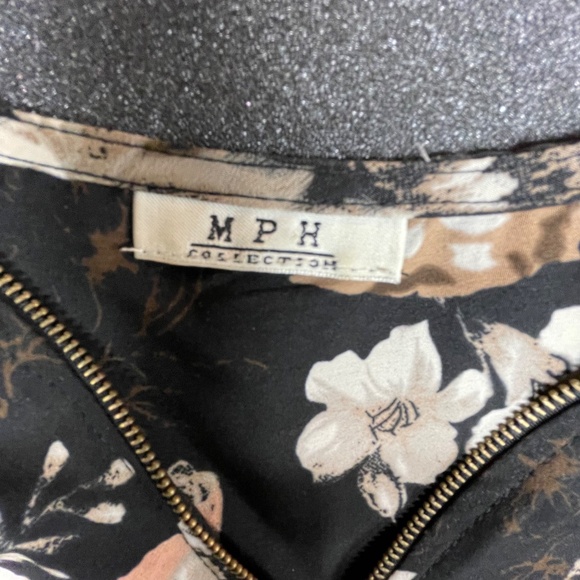 Brand: MPH Collection, Size:Unknown possibly 1X,  Color:Black, peach, white - Picture 10 of 13
